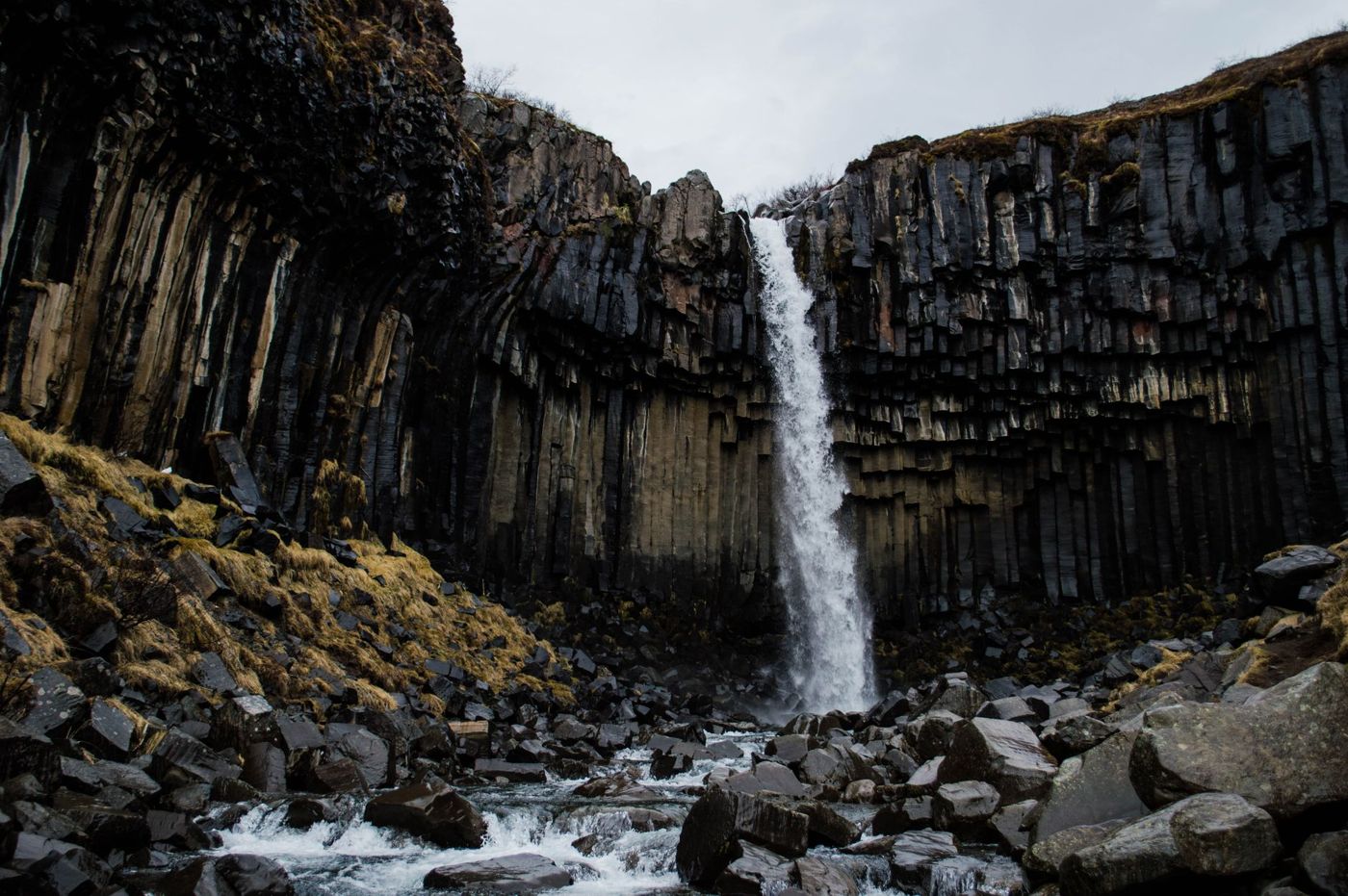 South coast waterfall visited from Reykjavik on a short break